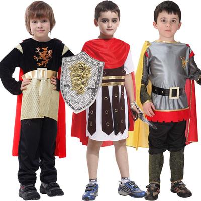 Copii Războinic Regal/Cavaler/Soldat/gladiatori, Războinici spartani, Costume Cosplay, îmbrăcăminte de performanță pentru băieți, Fără armă