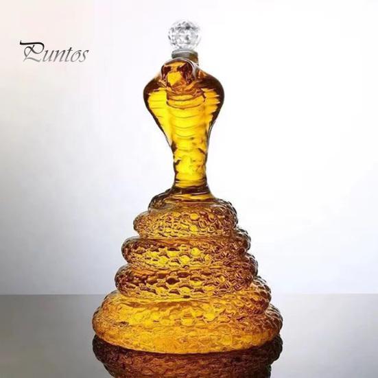 Snake Whiskey Decanter Funny Animal Bottle for Whiskey Lovers Whiskey Storage Container Housewarming Gift for Whiskey Enthusiast Dad Husband Boyfriend