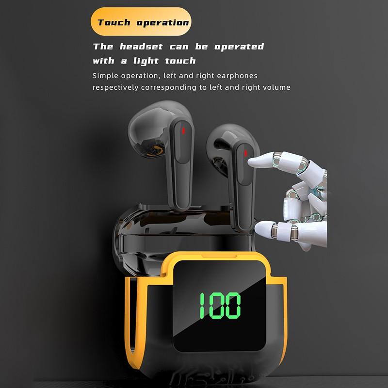 Căști Bluetooth cu adevărat fără fir Căști Hifi de calitate a sunetului cu apel HD, control tactil, carcasă de încărcare, mini căști intraauriculare pentru jocuri