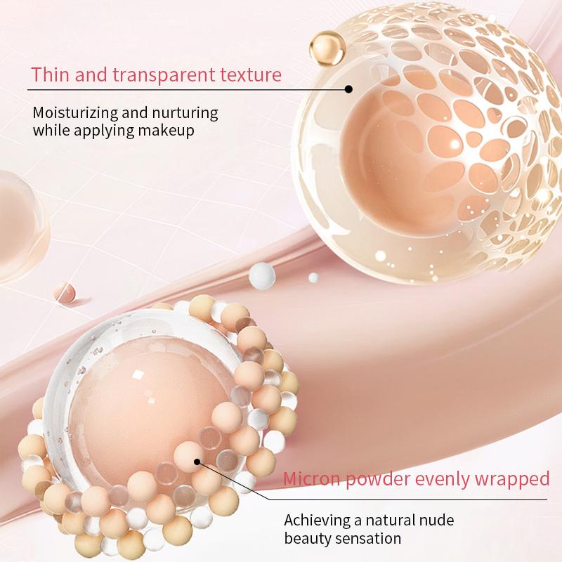 Pink Heart Concealer Air Cushion Cream Flawless And Long-lasting Delicate Moisturizing Translucent Portable Foundation Cream