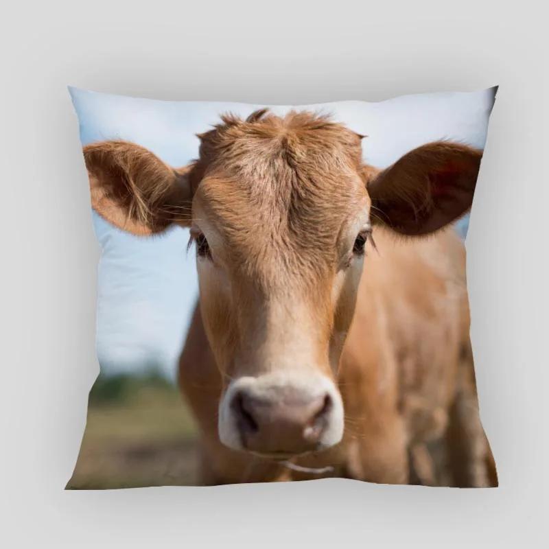 Animals Cow Pillow Cover Customize Pillowcase Modern Home Decorative Pillow Case For Living Room 45X45cm,40X40cm