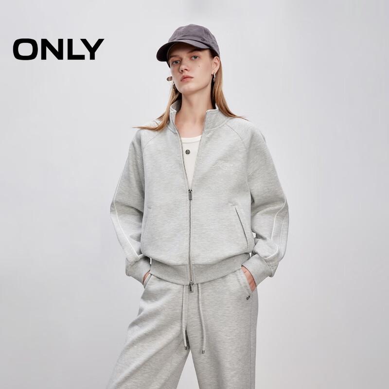 

ONLY Women s Fall 2025 Cloud-feel Fabric Loose-fit Raglan Stand-Collar Long Sleeve Sweatshirt 2XL