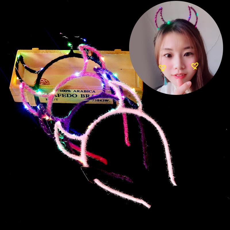 

Повязка на голову с рогом оленя и ушками кролика для рождественских подарков