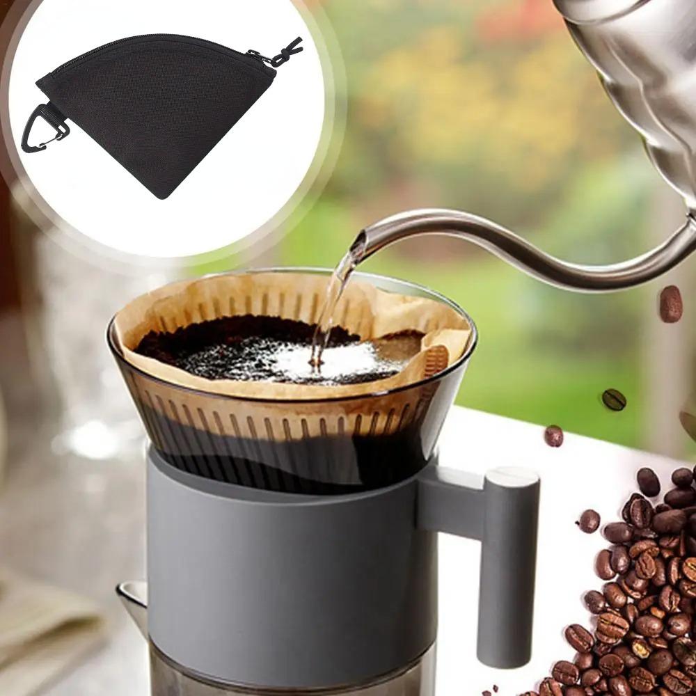 1PC Hand Drip Coffee Filter Paper Storage Bag Disposable or Reusable Coffee Filters Organizer Pouch Portable Home Coffee Tools
