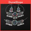 Fashionable Simulated Turquoise Decor Multi Layer Chain Design Women Headwear For Travel Souvenirs