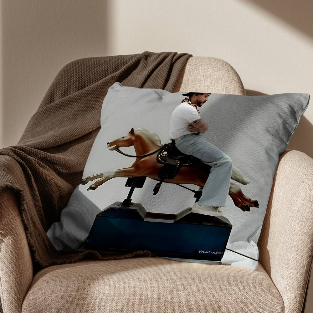 Nuevayol Baile DtMF Bad Bunny Pillow Case Pillow Case Living Room Sofa Cushion Cover Suitable For Home Bedroom Room Decoration