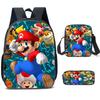 Cartoon Backpack, Primary And Secondary School Students Three-Piece Set, School Bag, Backpack, Shoulder Bag, Pencil Case.