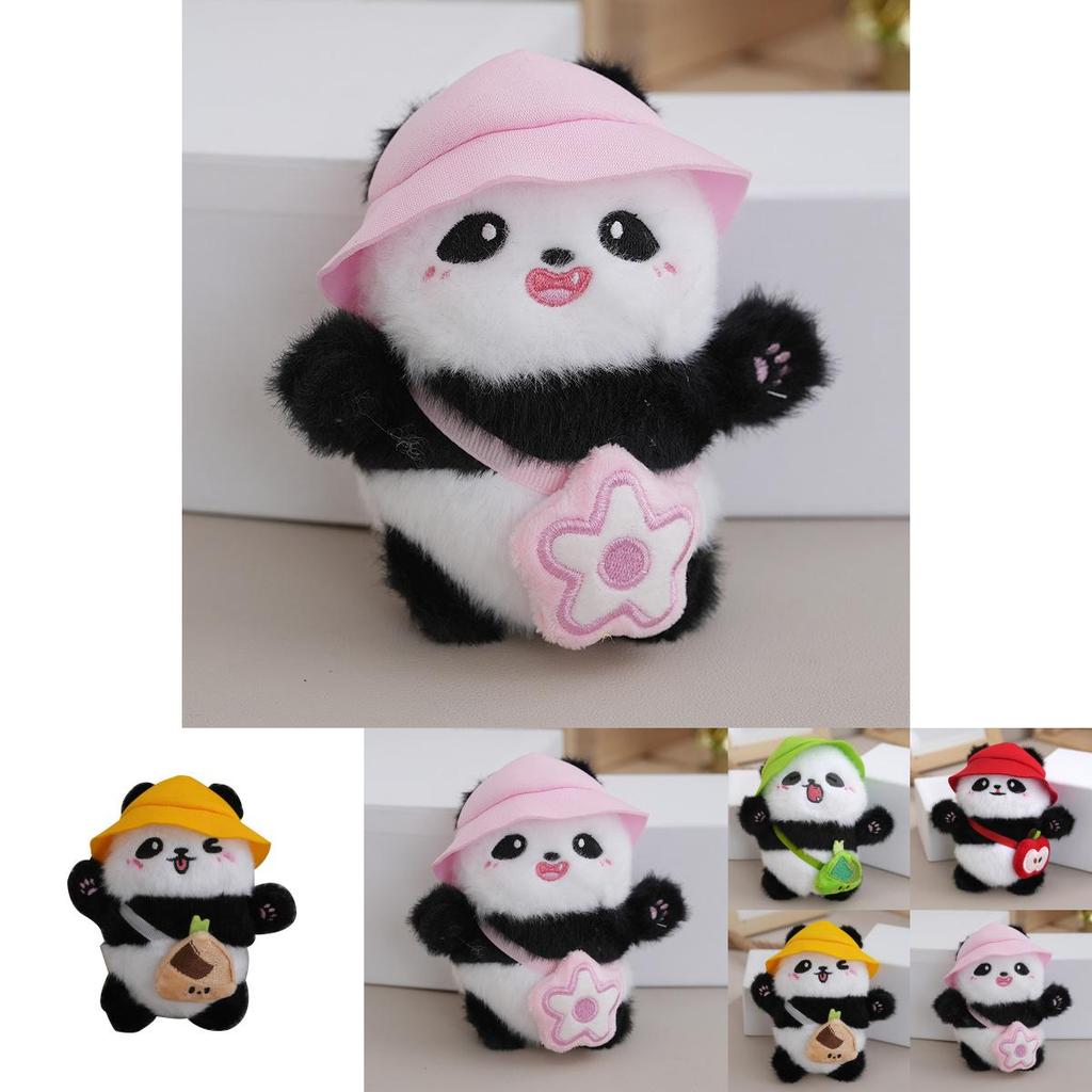 Entzückende Mini Plüsch Panda Schlüsselanhänger Puppe Kuscheliges Stofftier Anhänger