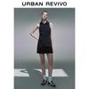 UR2025 Women's Retro College Style Sleeveless A-line Mini Dress