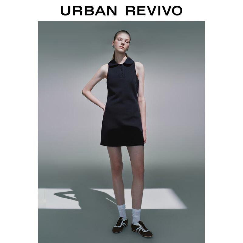 UR2025 Women's Retro College Style Sleeveless A-line Mini Dress