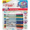 FLAIR Glitter Sparkle 1.0mm Gel Pen Blister Pack | Smooth & Perfect Writing Experience | Non-Toxic Fluid Gel Ink | Beaut