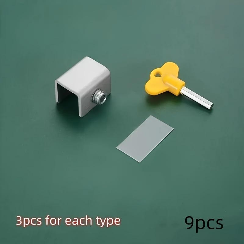 Door And Window Limit Clamps Sliding Window Locks with Protective Pad Key Lock Sliding Window Locks Sliding Window Locks
