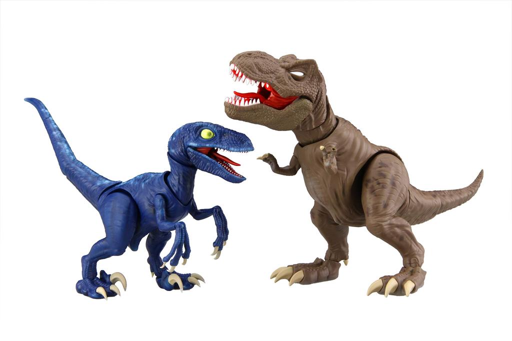 Fujimi Model Free Research Series Kyoryu Edition Tyrannosaurus Vs Velociraptor Showdown Set Color Coded Plastic Model Free Research 4 No.4 Non-Scale
