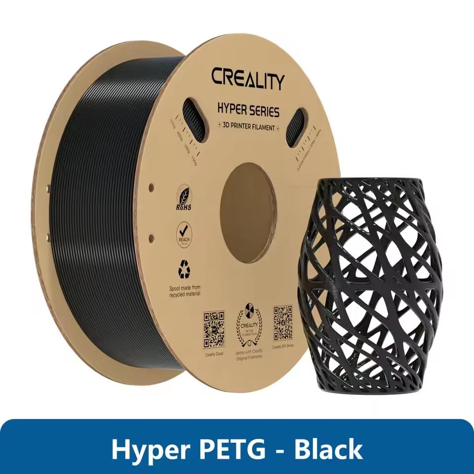 CREALITY Hyper PETG 3D Printer Filament 1.75mm Up to 600mm/s Waterproof HighSpeed Rapid PETG 1kg Dimensional Accuracy ±0.03mm