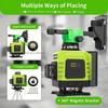 New High-Precision 16-Line Green Laser Level: Wall/Floor-Mountable with Infrared Water Level Function.