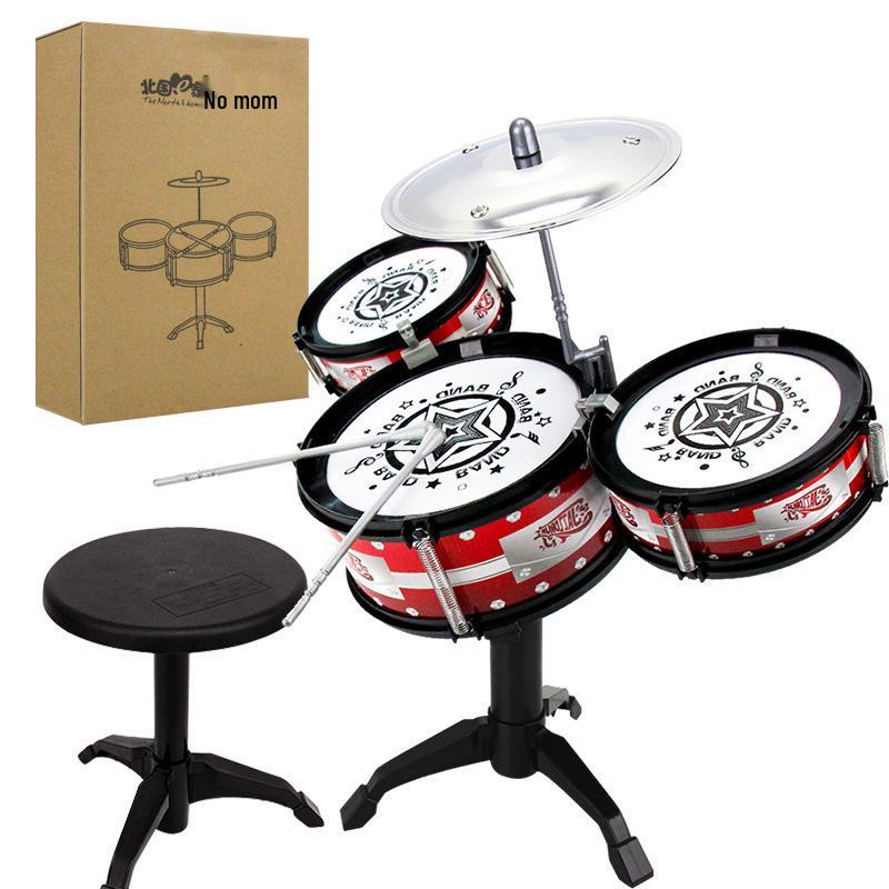Children's Jazz Drum Set Toy for Ages 3-6: Early Music Education Percussion Instrument