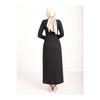 Asymmetrical Crepe Dress With Aller Front And Skirt