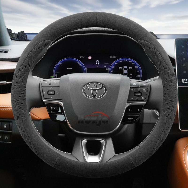 Suede Car Steering Wheel Cover for Toyota Camry Corolla RAV4 Highlander GR86 Signia  2024 2025 Accessories
