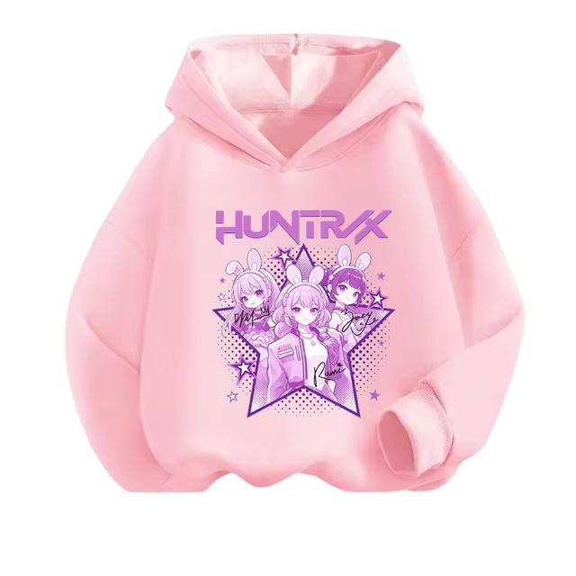Kids' Retro Anime K-Pop Hoodie - Long Sleeve, Spring/Autumn Casual Wear for Boys & Girls