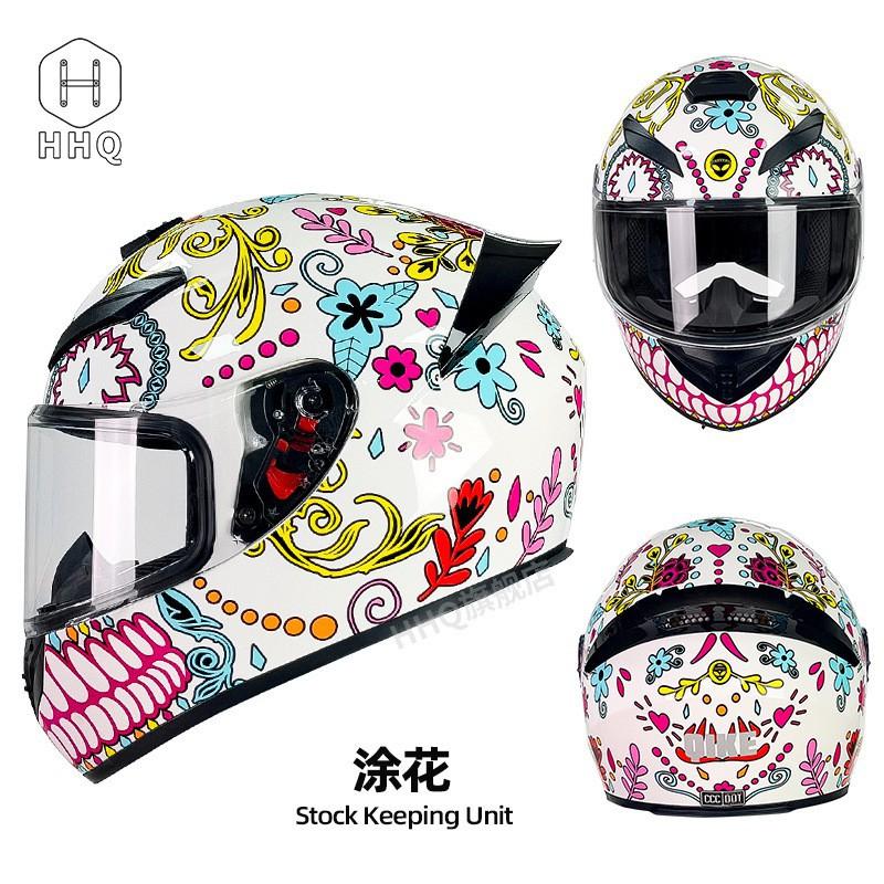 Motorcycle Helmet Four-Season Bluetooth Full Men's 3C/DOT Certification New National Standard