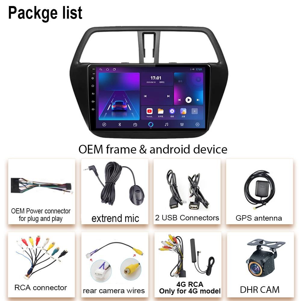 Stereo Head Unit For Suzuki SX4 S-Cross 2014-2017 Car Radio No 2 Din GPS Navigation Bluetooth 8 Core Intelligent System 5G Wifi