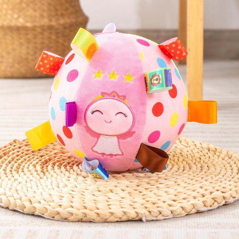 2025 Hot Selling Embroidered Plush Visual Touch Interactive Dog Toy Ball Pet Chew Toys For Pet Accessories