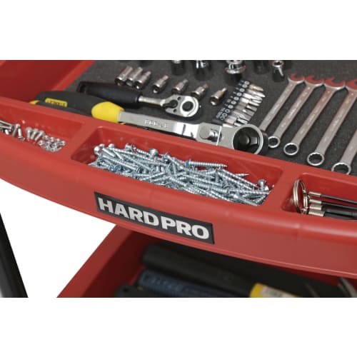 Iris Ohyama Tool Wagon Hard with Handle Red HDW-3H