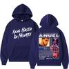 Rapper Anuel AA Real Hasta La Muerte Hoodies Men