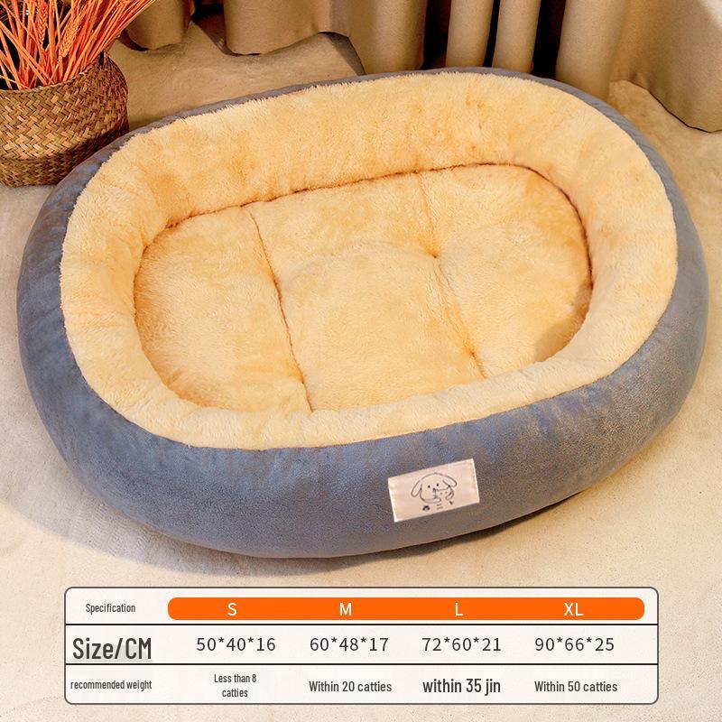 Winter-Ready Cat Villa & Dog Bed - Thick, Warm, Bite-Resistant Pet Nest for Small Dogs and Cats