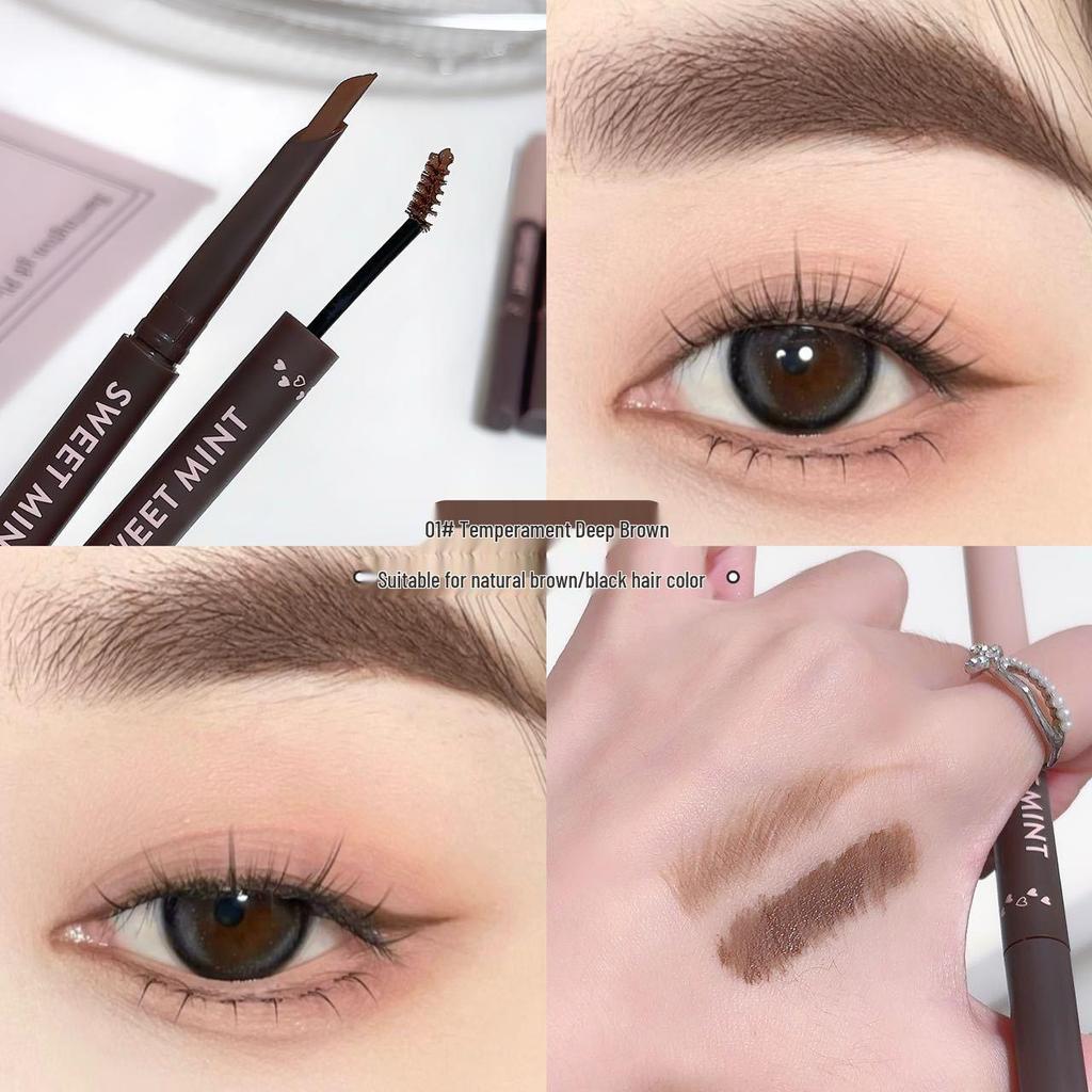 Sweetmint 2-in-1 Sculpting Eyebrow Pencil & Brow Mascara Set for Natural, 3D Wild Brows - Beginner Kit, Free Shipping