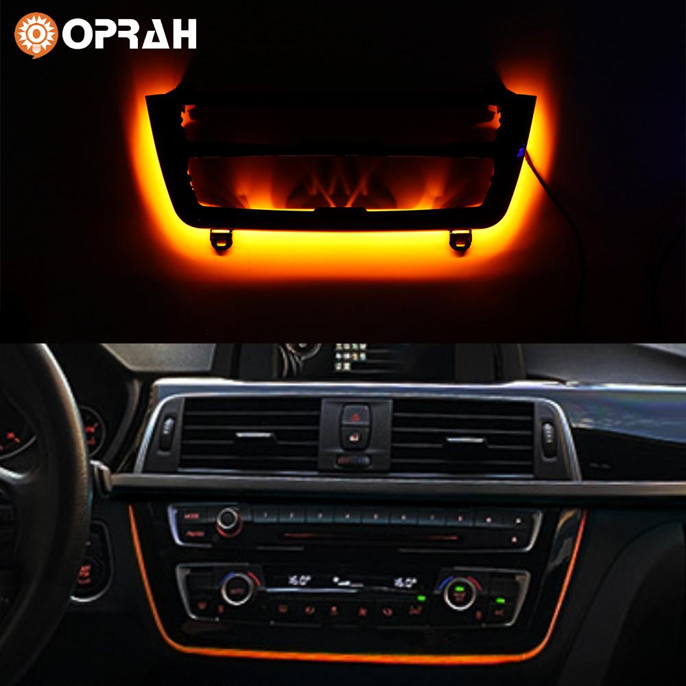 Center Console AC Panel Ambient Lamp Radio Trim Dashboard Atmosphere Light For BMW 3 4 Series 3GT M3 M4 2012 2013 2014 2015-2018