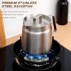 2.1 Quarts 2 Liter Stainless Steel Kettle Pot Multipurpose Cooking Pot Brushed Stainless Steel Saucepan Suitable for Butter Ram
