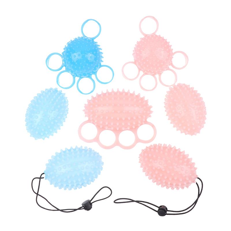 Finger Grip Ball Massage Rehabilitation Training Elderly Exercise Ball Hand Finger Strength Circle Grip Device Soft Finger Ball