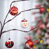 9PCS/SET Plastic Christmas Balls Red Multicolor Christmas Balls Pendant Santa Claus Decorative Xmas Tree Ornaments Living Room