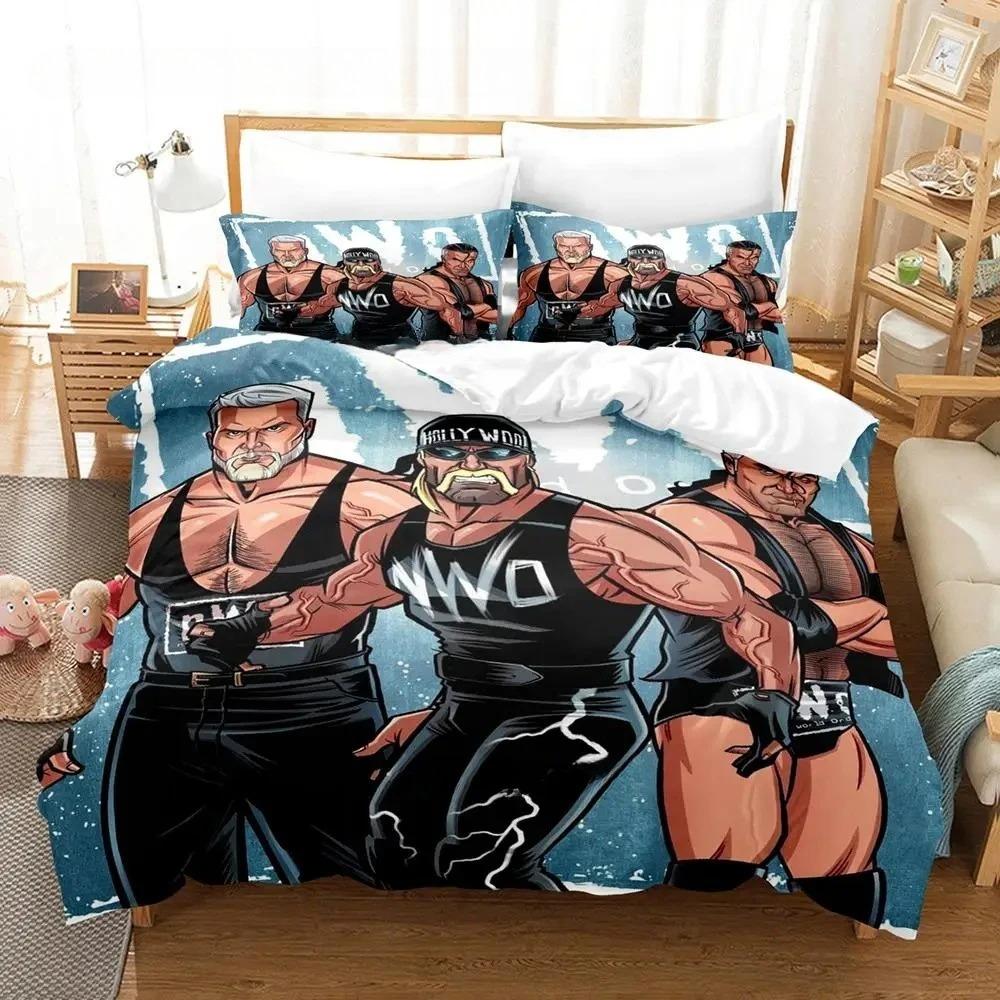 New The Best Of WWE Best Of nWo Bedding Set Cartoon Anime three-piece Set Adult Boys Bedroom Duvet cover Sets An Arena Contest
