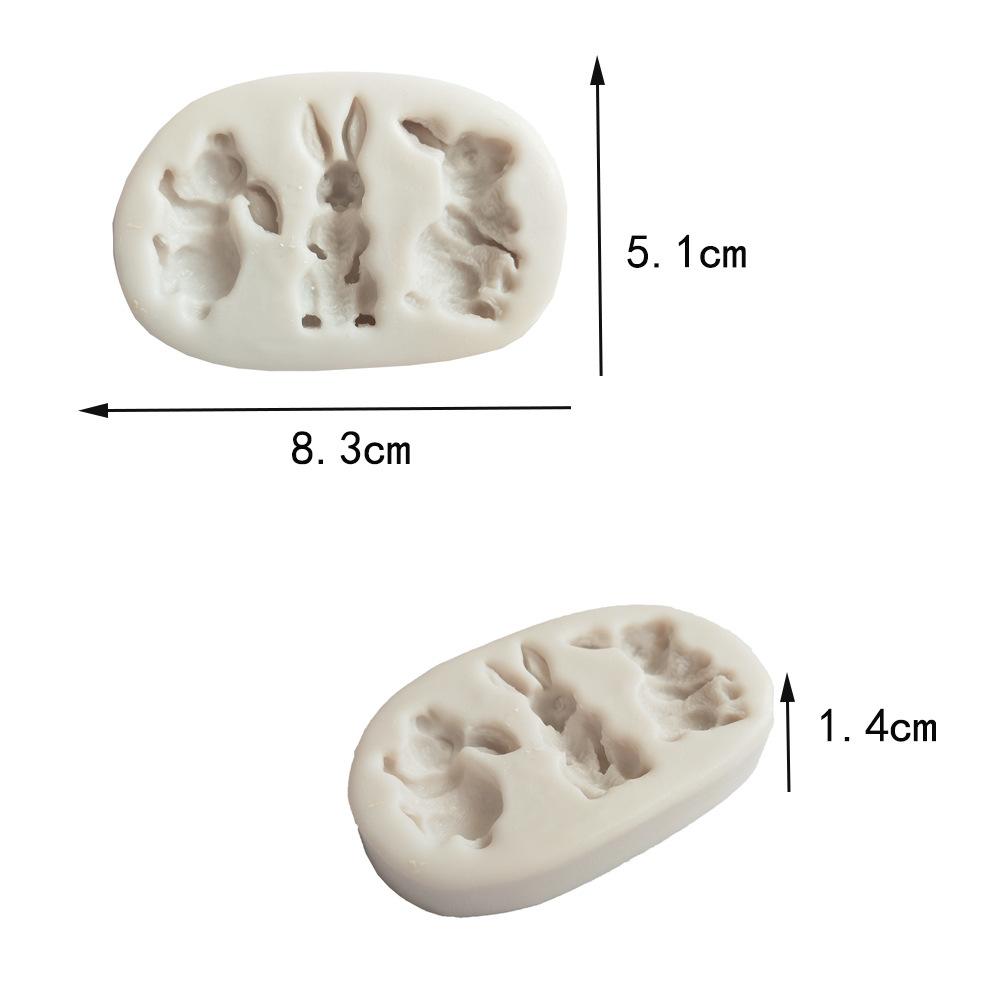 Sugarcraft Rabbit Silicone Mold Fondant Mold Cake Decorating Tools Chocolate Gumpaste Mold