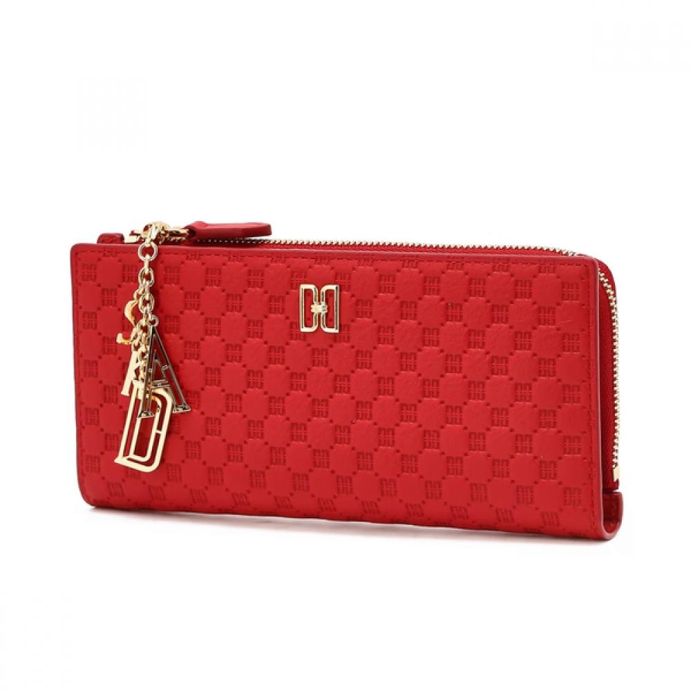 

Daks Red Dd Logo Slim Leather 2 Fold Wallet Dcwa6e538r2 Single option