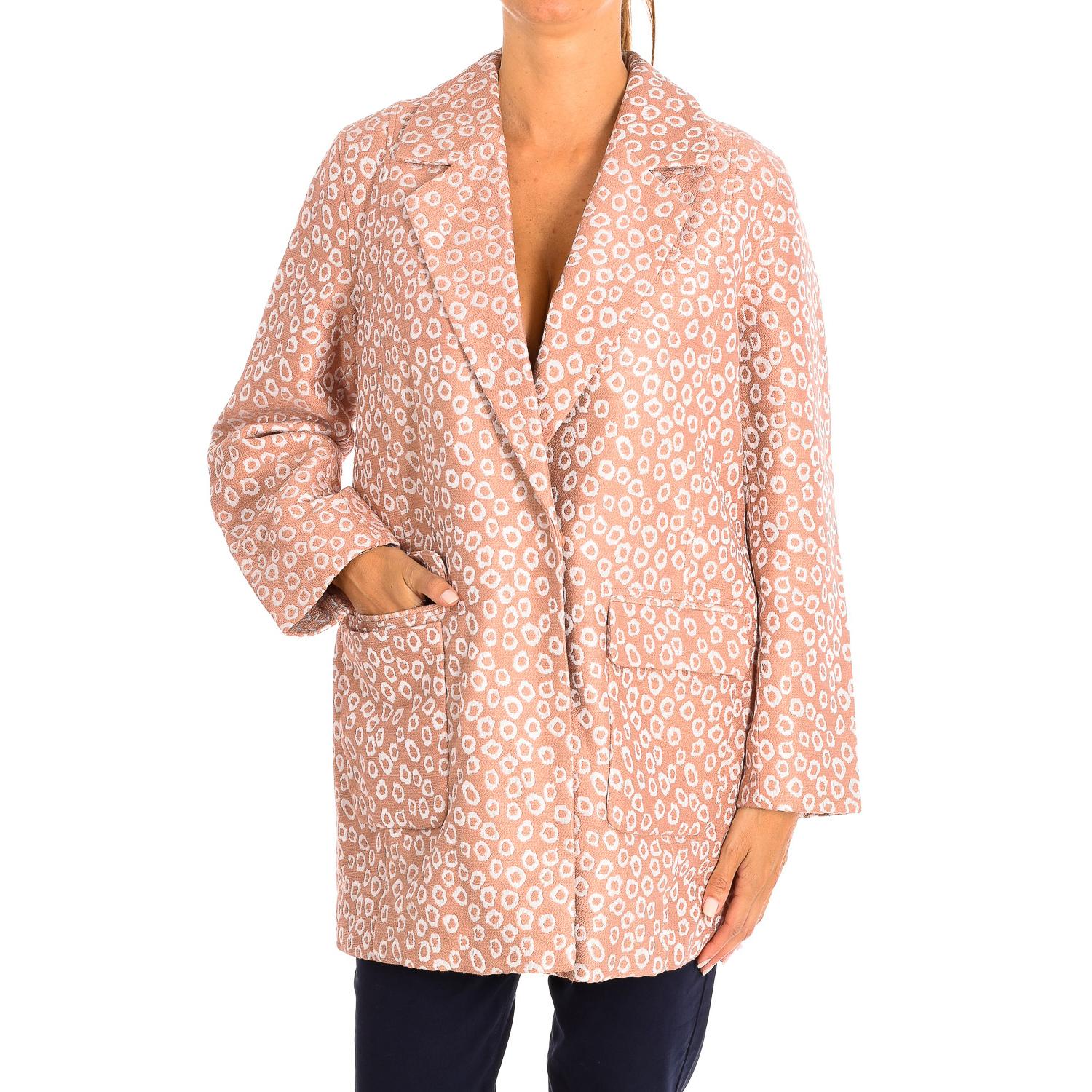 

Длинная куртка с длинными рукавами 9009 для женщин S бежевый