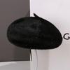 Letter embroidery beret children's fashion face small versatile autumn and winter warm painter hat newsboy hat