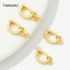 18K Gold Plated Pendant Bail Clasps With Pearl Mounting,Brass Jewelry Connector Clasps DIY Handmade Jewelry Findings Wholesale