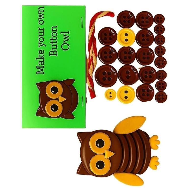 Plastic Button Animal Ornament With Step By Step Guide for Home Decoration