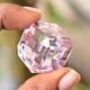 NATURAL Pink Topaz 142 Ct Cube Shape CERTIFIED Loose Gemstone For Home Decor