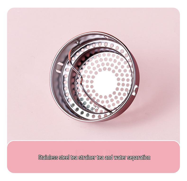 Compact Double-Layer Glass Cup - Stylish Portable Design for Women - Personalized Pocket-Sized Gift Option