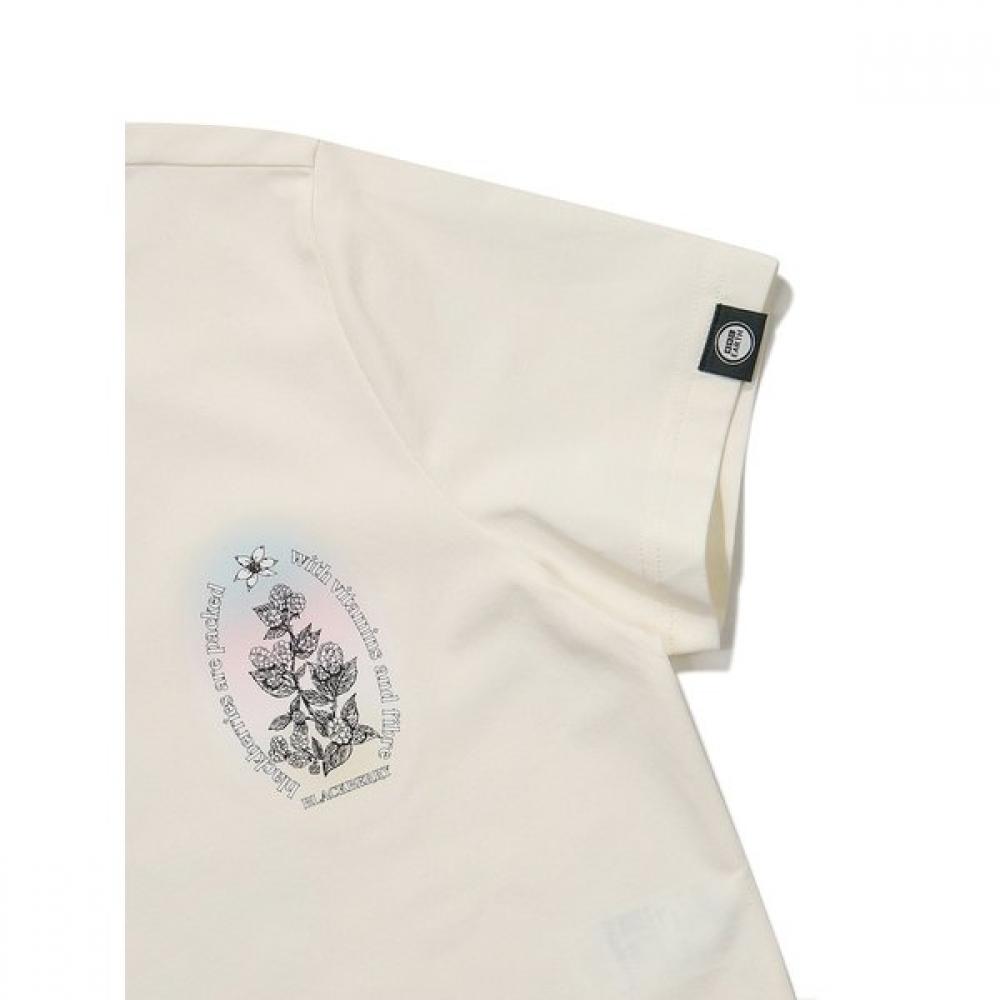 GradienT ArTwork ShorT Sleeve T shirT  Ivory 