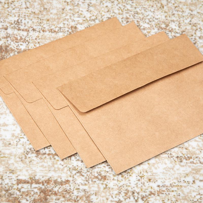 Kraft Paper Self-Adhesive Invitation Envelopes - Blank for Customization