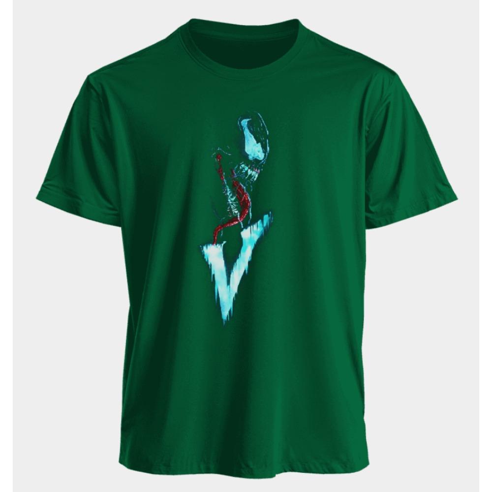 Men's and Women's T-shirts Venom Summer American Spring and Autumn Casual Sports Harajuku Fashion Printed Short Sleeves