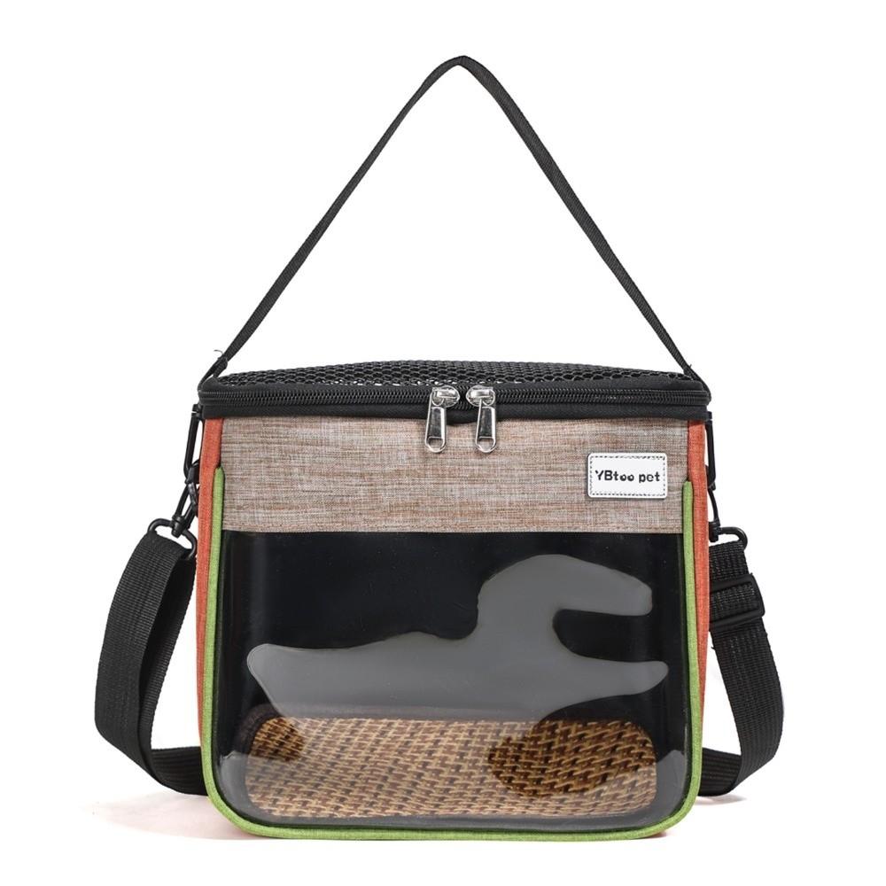 Clear Window Outdoor Bird Pouch Breathable Mesh Parrot Carrying Bag for Hamster