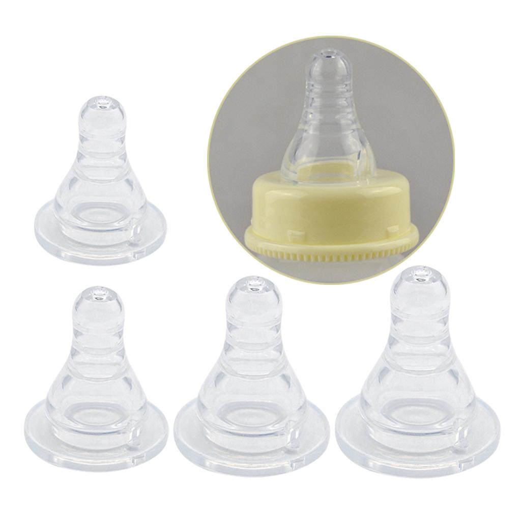 Baby Newborn Feeding Bottle Replacement Silicone Nipple Clear 03M