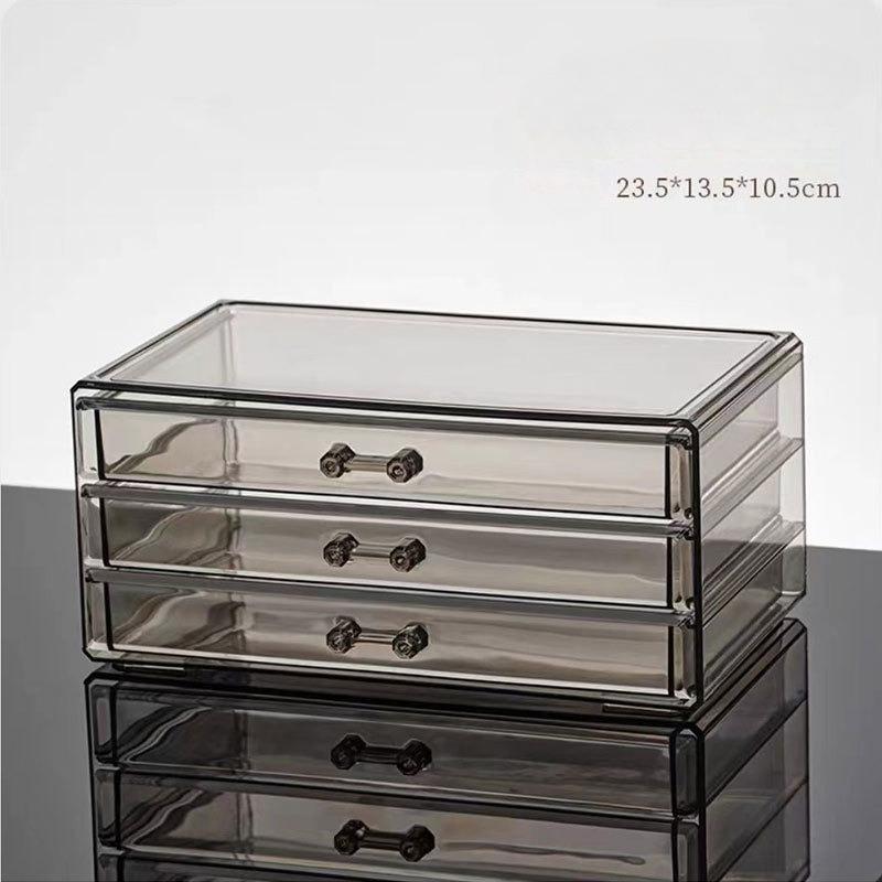 Multi-layer Jewelry Storage Box, Transparent High-end Ring, Stud Earrings, Necklace, Storage Display Rack, Drawer, Jewelry Box.