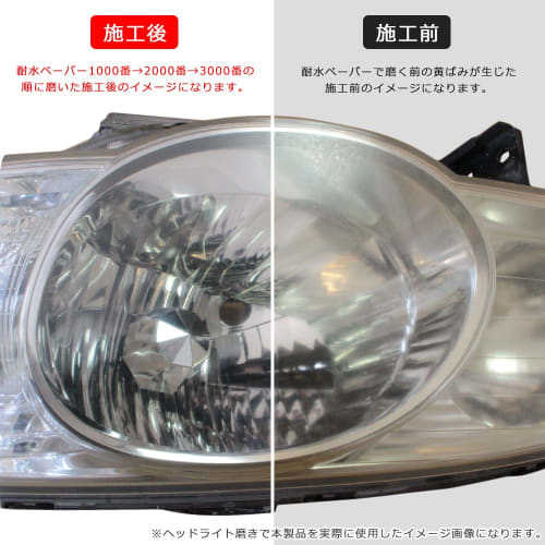 Bigman Waterproof Mini Sandpaper 18-Piece Set with Polishing Pads (#1000, #2000, #3000) (6 of each grit) for Headlight Polishing, Putty Filling, Repai